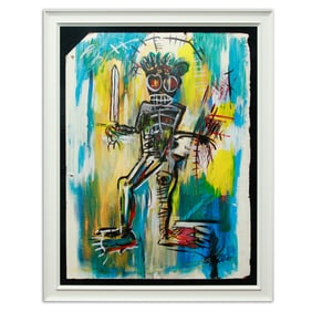 Jean-Michel Basquiat Oil on Board (1980s)