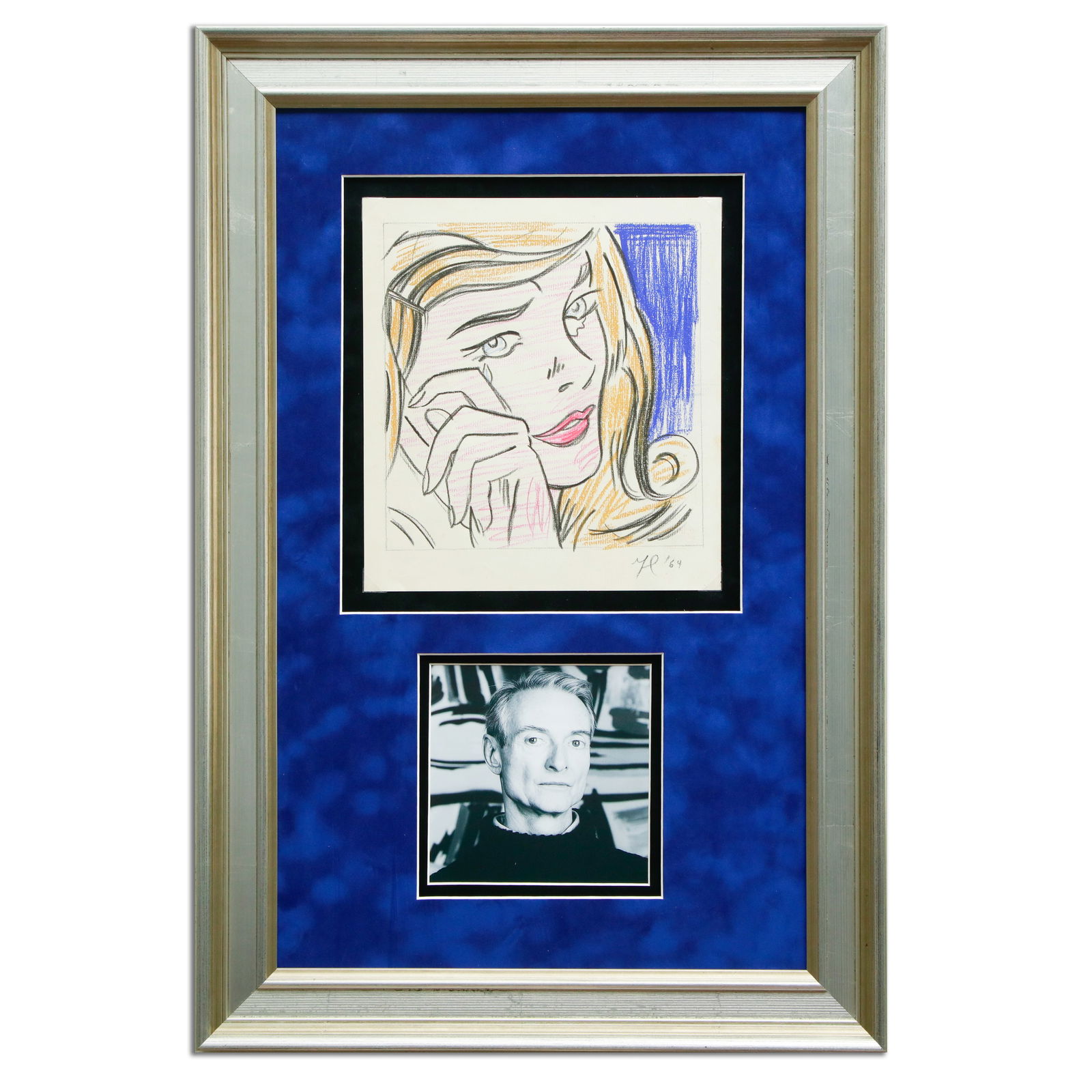 Roy Lichtenstein Drawing of a Blue-Eyed Woman Crying (1 of 12)