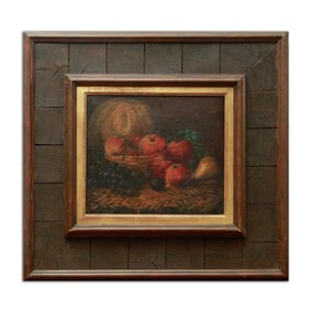 P. Gauguin Oil on Canvas of a Fruit Bowl