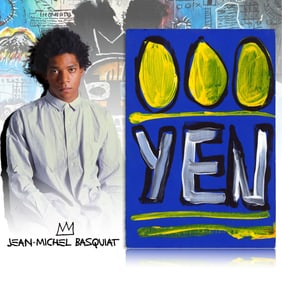 Jean-Michel Basquiat Signed 4" x 6" Postcard