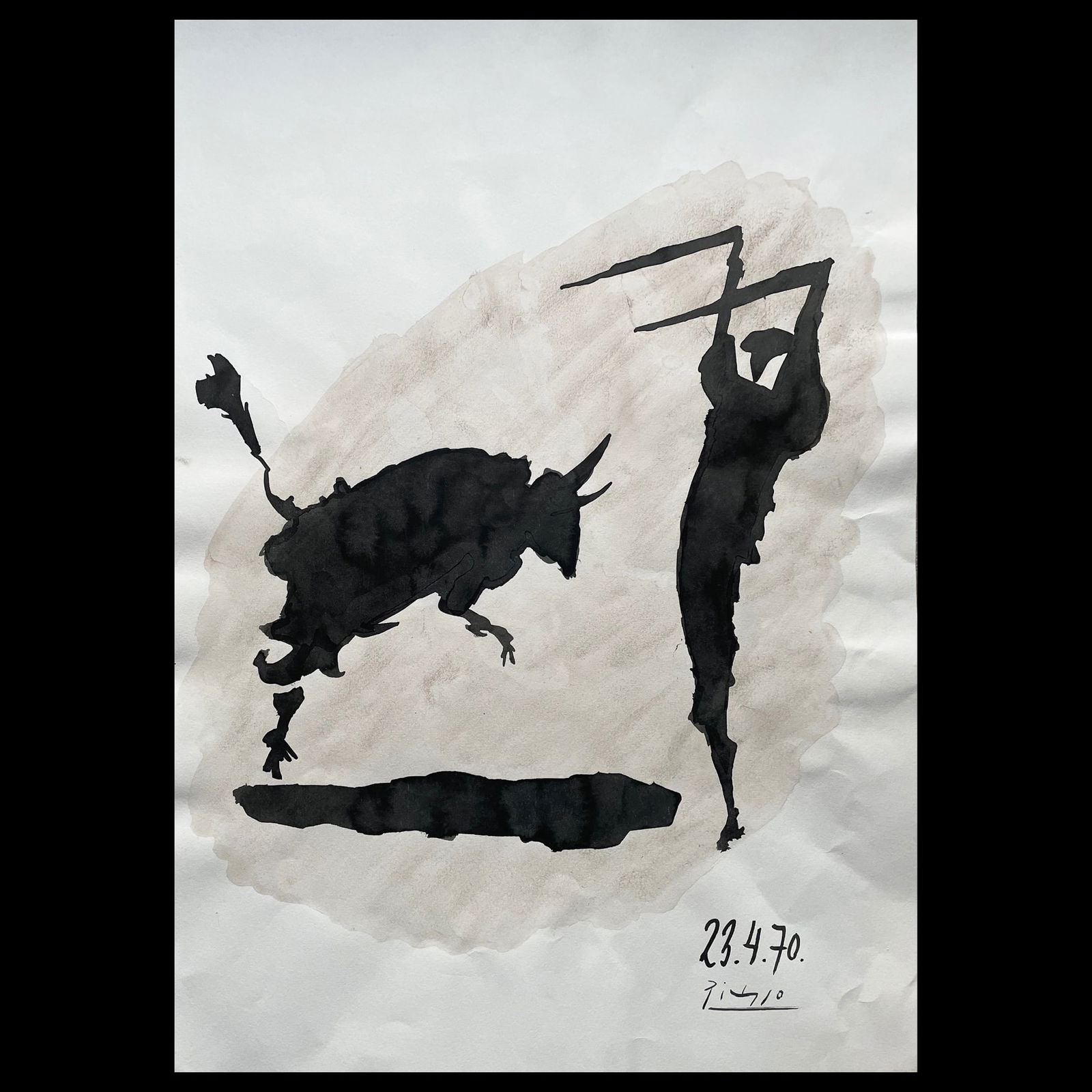 Pablo Picasso Watercolor (After) (1 of 7)