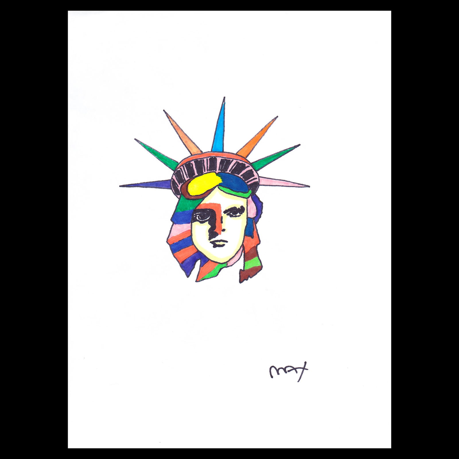 Mixed Media Art After Peter Max (1 of 3)