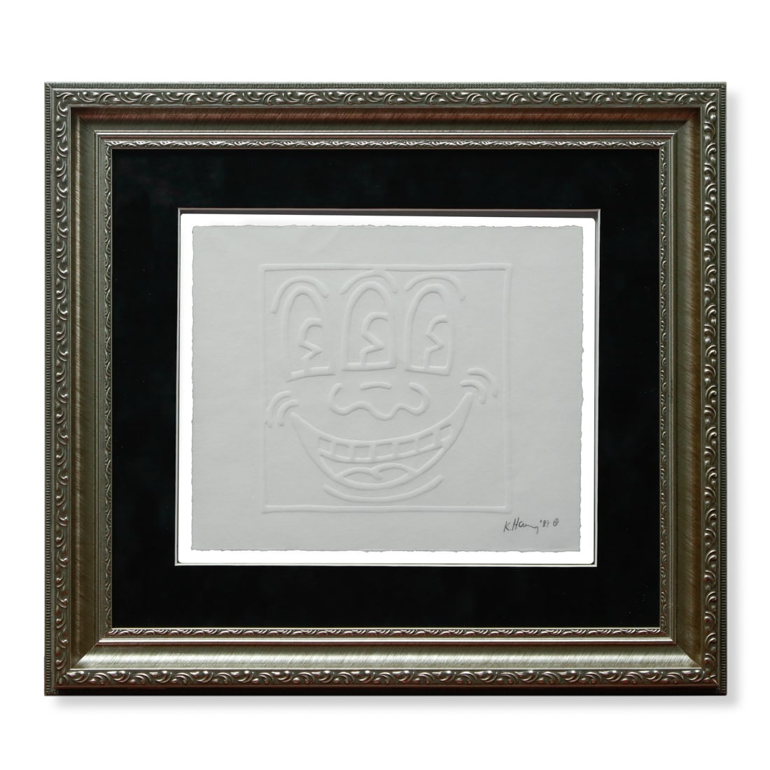 Framed Keith Haring Signed Collection Pressed Imprint (1 of 7)