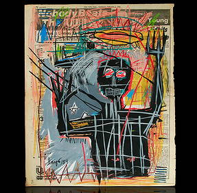 Jean-Michel Basquiat Newspaper Art (1 of 11)