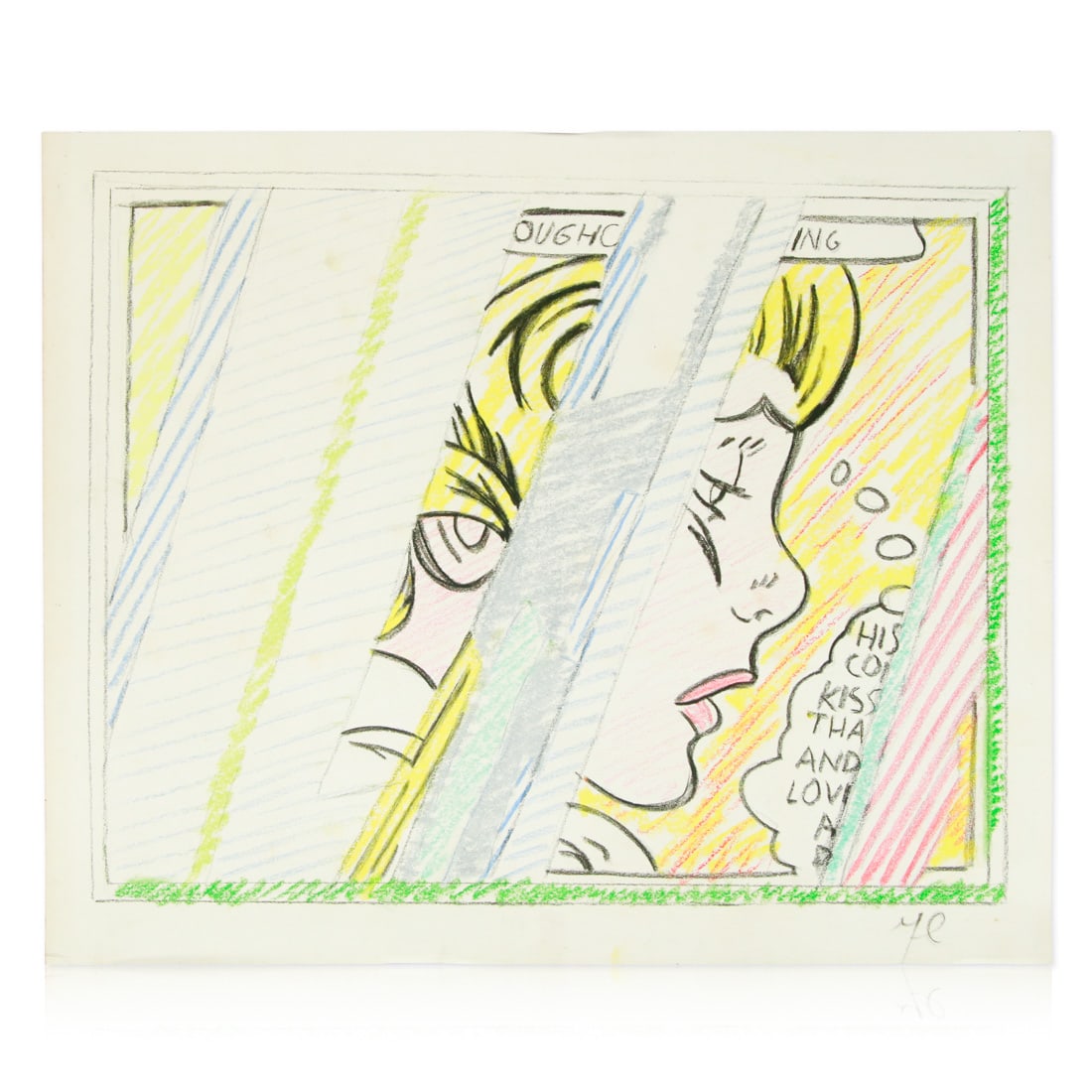 Roy Lichtenstein Drawing of a Blonde Woman (1 of 12)