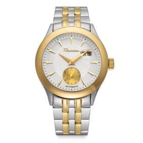 Rousseau Two-Tone Automatic Watch with Date and Second Hand Subdial