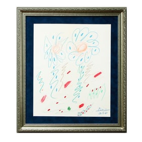 Pablo Picasso, "Deux Fleurs" (1961)