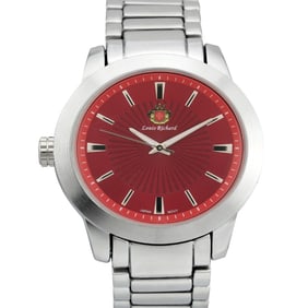 Louis Richard Men's Watch with Red Dial