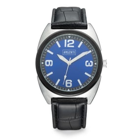 Argenti Men’s Watch – Bold Blue & Silver Contrast