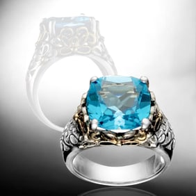 Blue Topaz Size 7 Ring