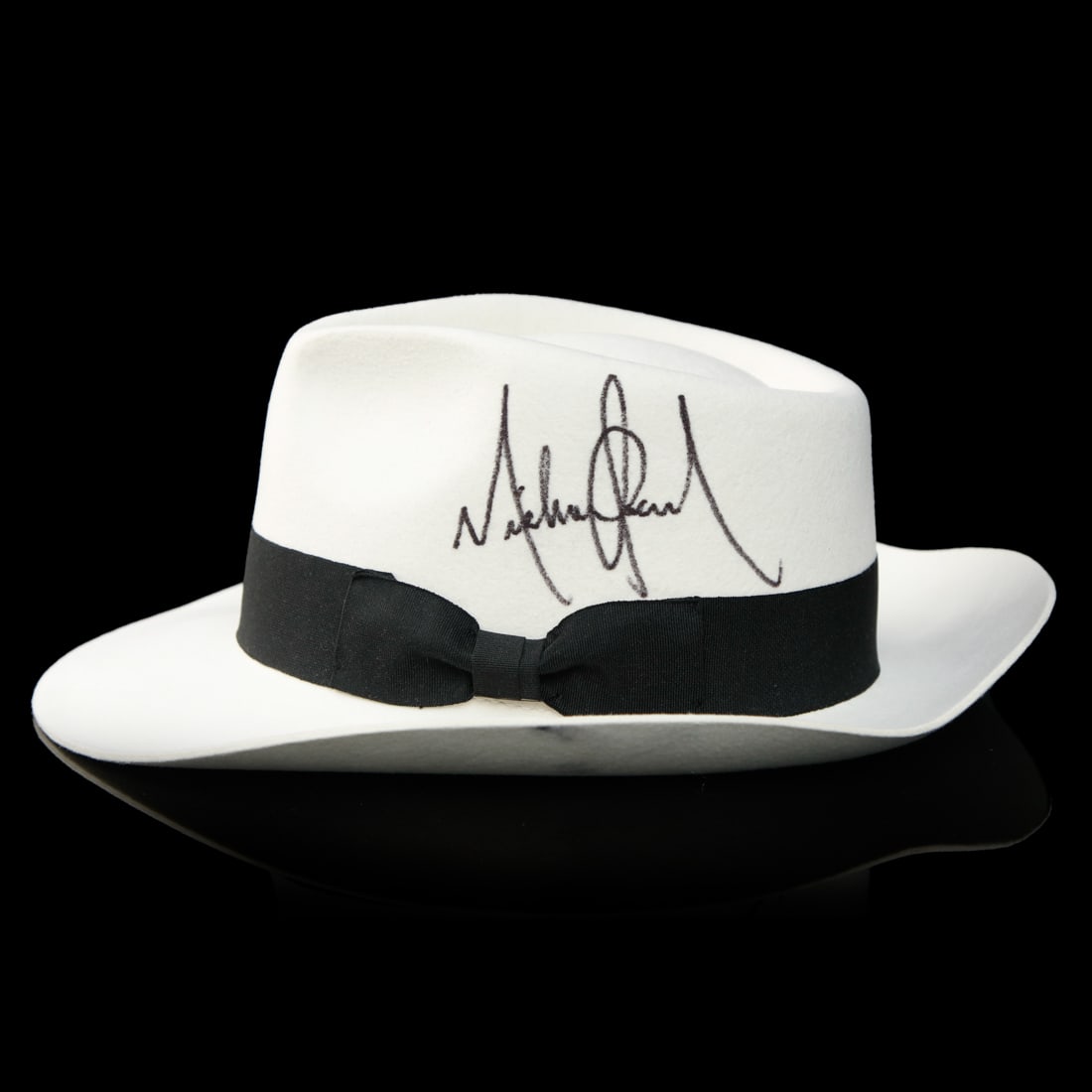 Michael Jackson Signed White Wool Fedora (1 of 7)