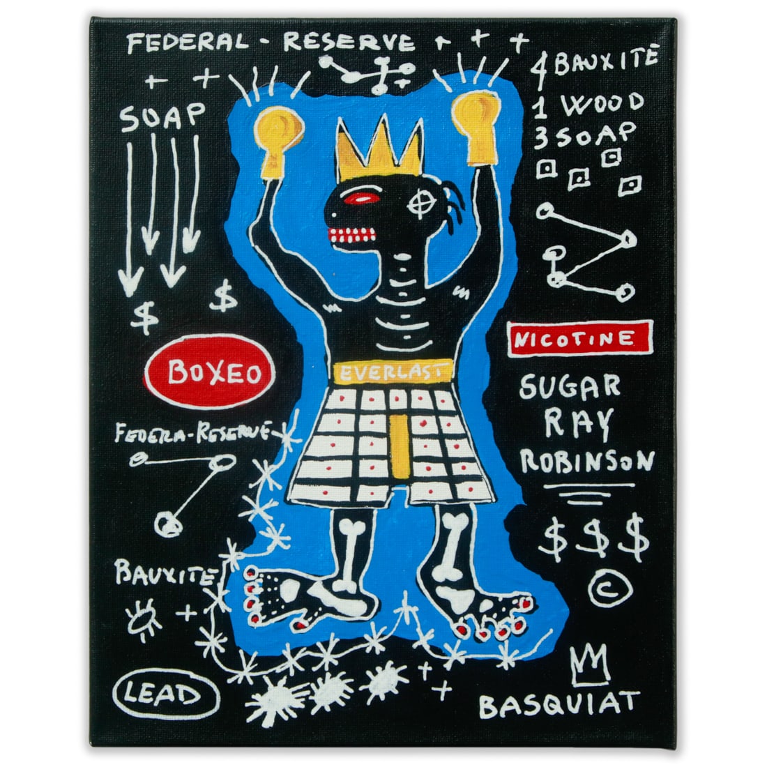 Jean-Michel Basquiat Style Oil Painting – 11.75" x 9.5" (1 of 10)