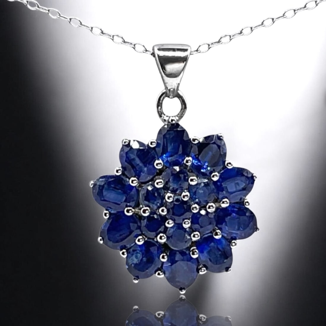 Kyanite Gemstone Sterling Silver Pendant with 18" Chain (1 of 1)