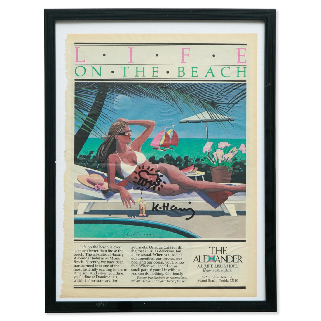 Keith Haring Newspaper Art with "Radiant Baby" (1 of 6)