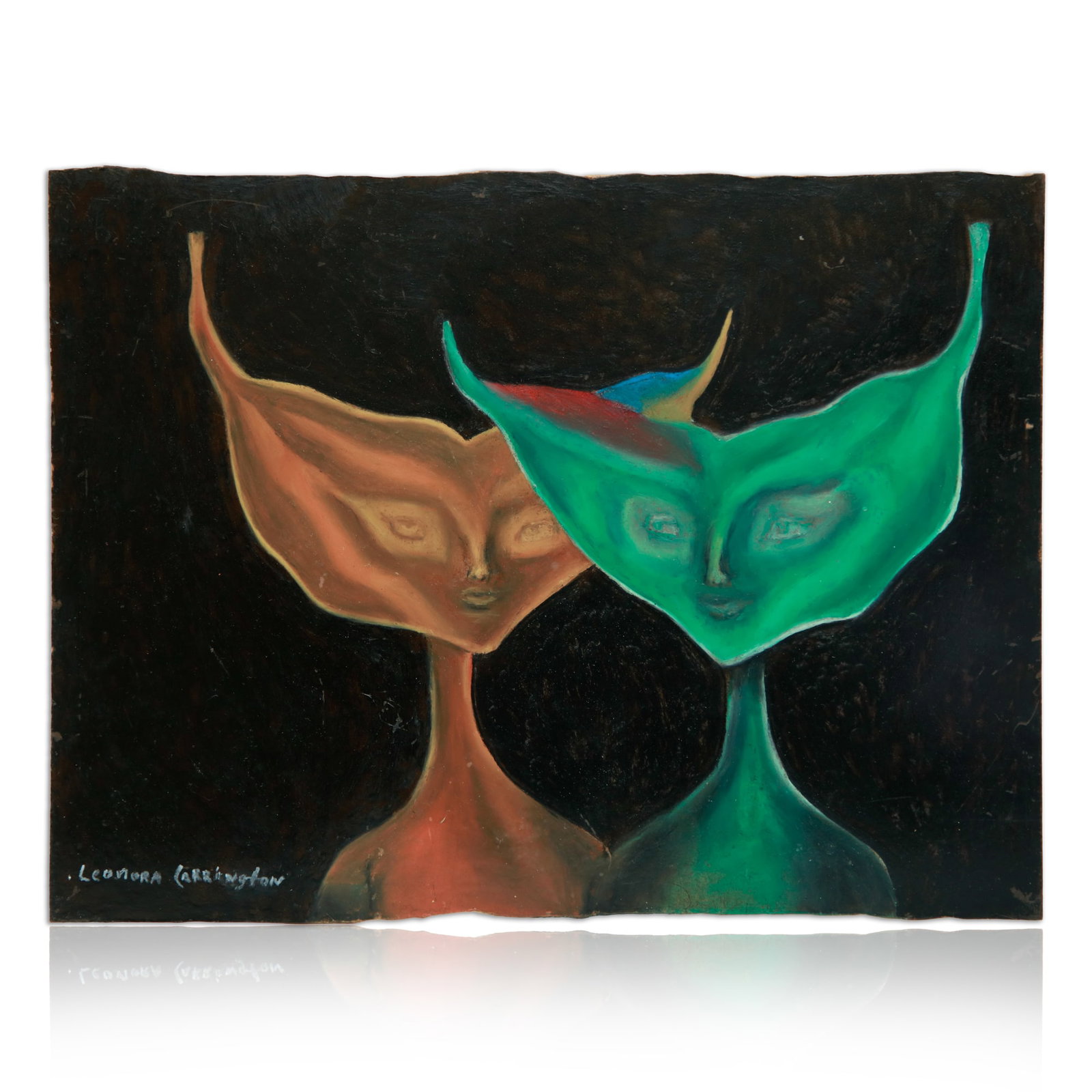Leonora Carrington Painting on Board – Alien Encounter (1 of 11)