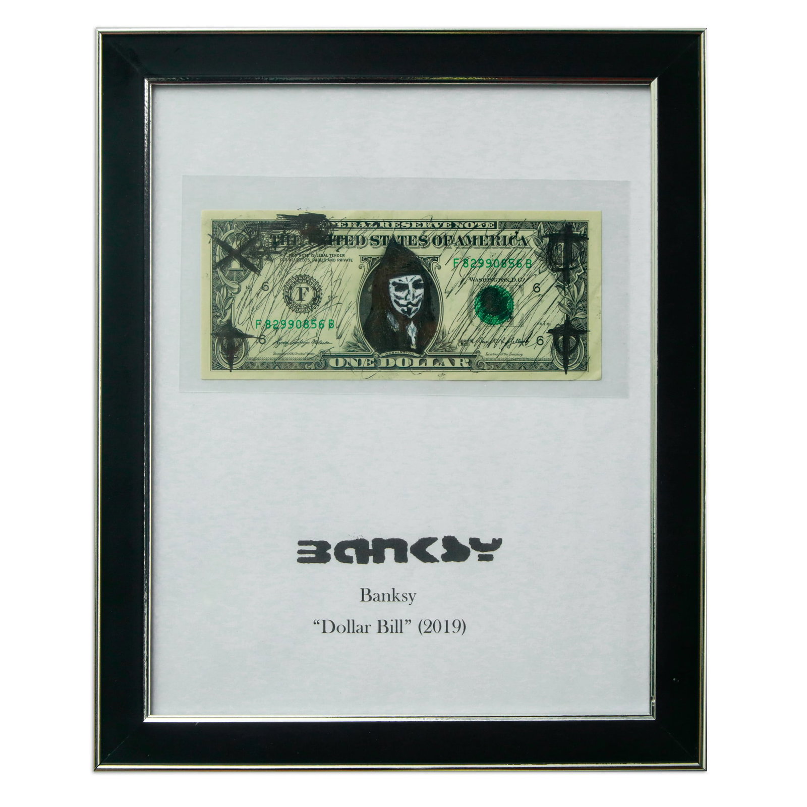 Banksy-Style Framed Dollar Bill (1 of 8)