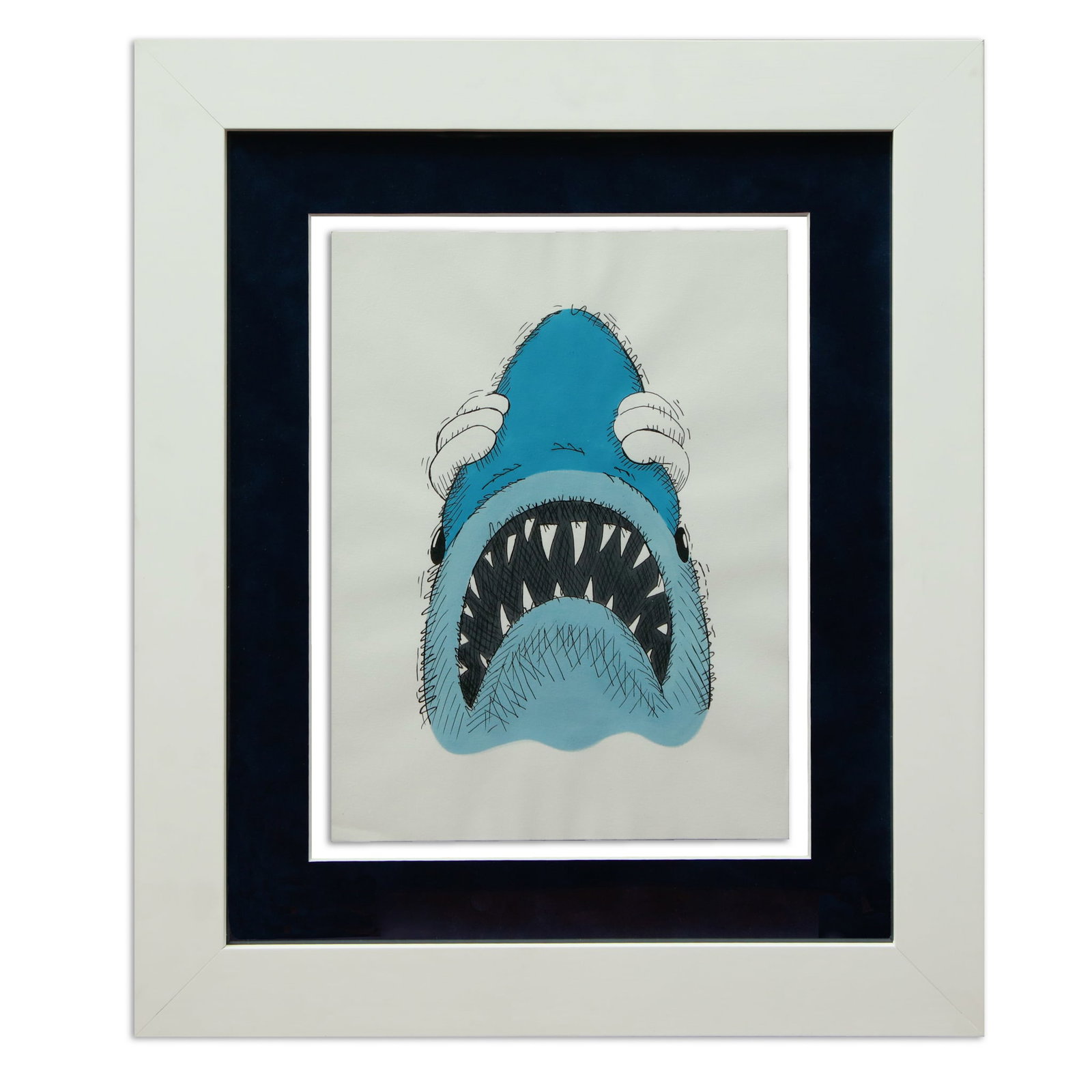 Kaws Drawing, "Jaws with Hands" (1 of 9)
