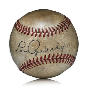 Lou Gehrig Signed Official League Reach Baseball (April 30, 1939)