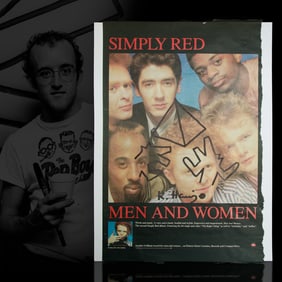 Keith Haring Marker Art on Simply Red Advertisement