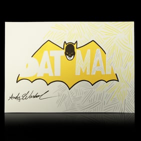 Andy Warhol-Inspired Artwork: Batman Insignia