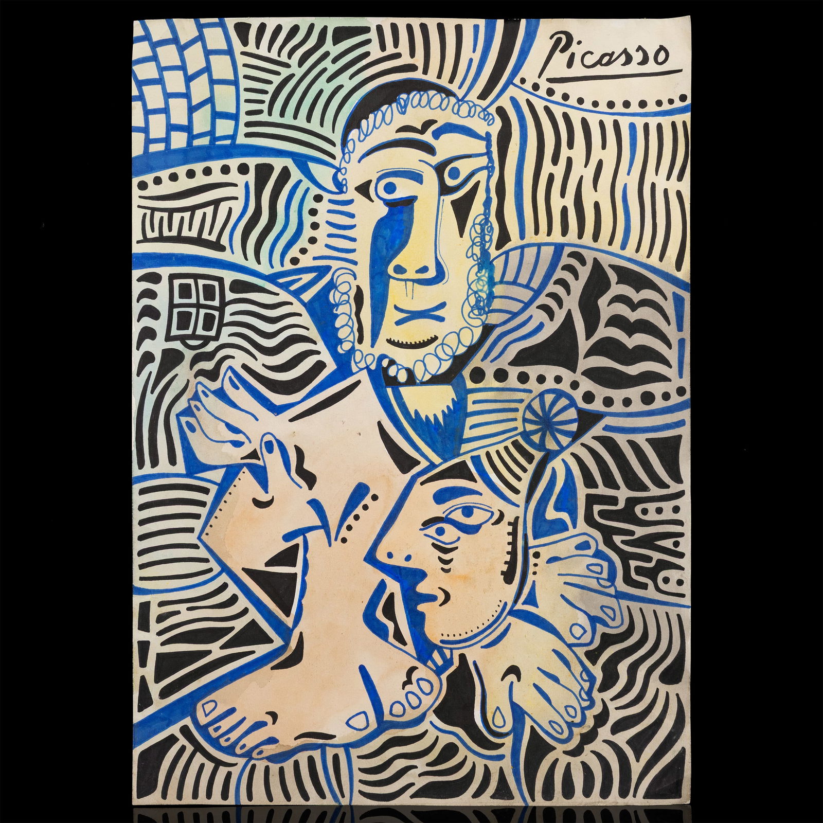 Picasso Mixed Media and Marker Artwork (1 of 7)