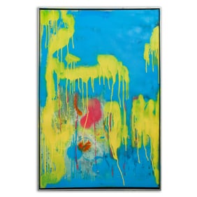 Justin Obradovic Abstract Painting on Canvas: A Vibrant Exploration of Color