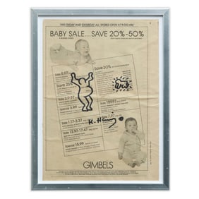 Keith Haring Newspaper Marker Artwork