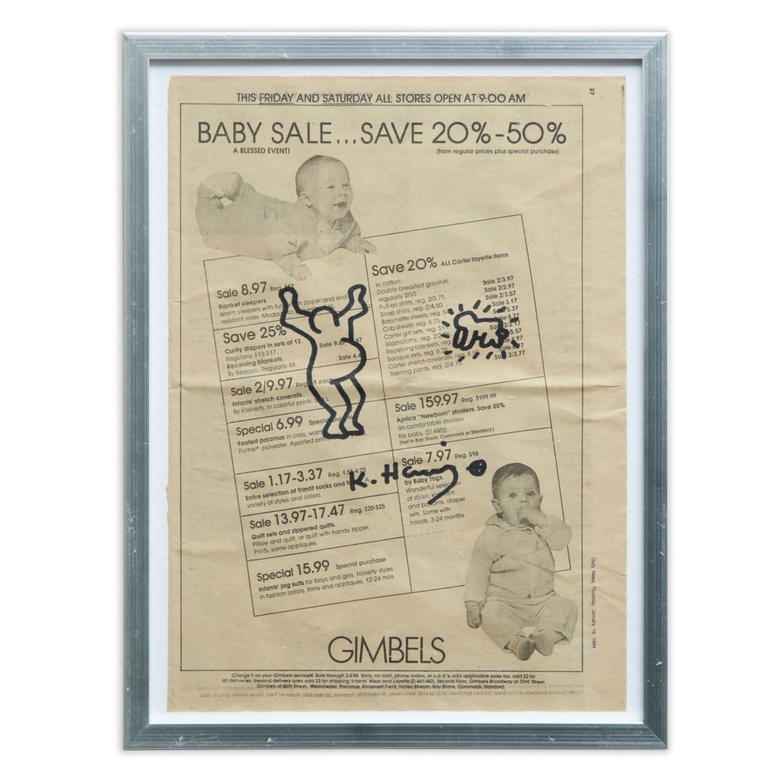 Keith Haring Newspaper Marker Artwork (1 of 4)