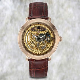 Louis Bolle Skeleton Dial Automatic Watch