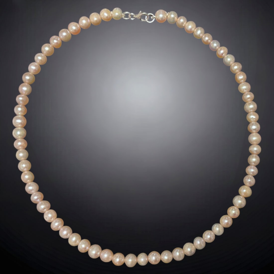 Pink Freshwater Pearl Strand Necklace – 18" (1 of 1)