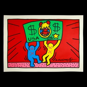 Keith Haring Attributed Distinguished Artwork
