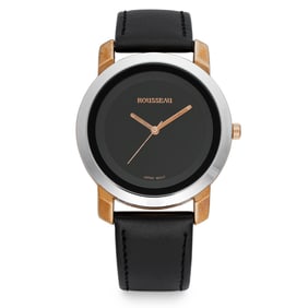Rousseau Holliger Rose Goldtone & Leather Men's Watch