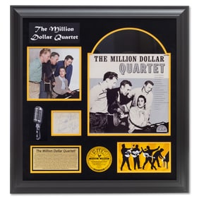 The Million Dollar Quartet Members Signed Document Cut