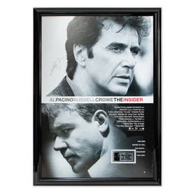 The Insider Movie Poster Signed by Al Pacino, Russell Crowe, Michael Mann (1 of 7)