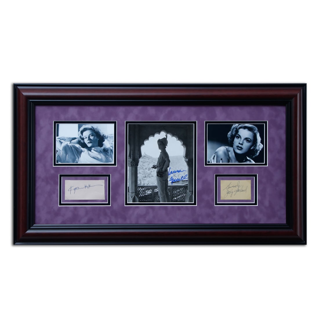 Katherin Hepburn & Judy Garland Signature Cuts & Lauren Bacall Signed Photograph (1 of 6)