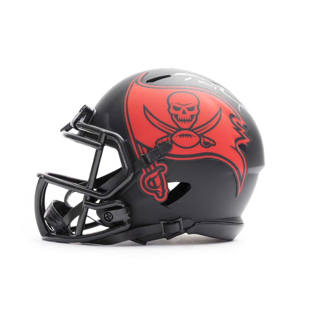 Tom Brady and Rob Gronkowski Signed Tampa Bay Buccaneers Mini Helmet (1 of 7)