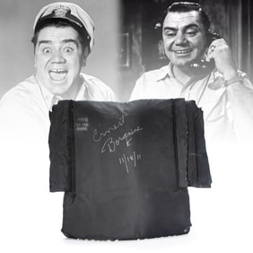 Ernest Borgnine Signed Seat Back