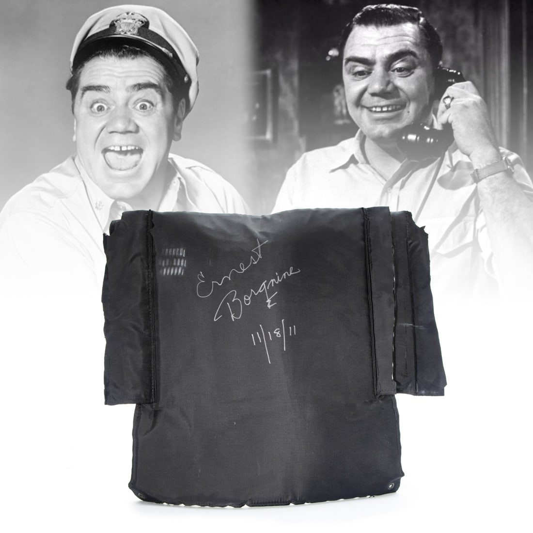 Ernest Borgnine Signed Seat Back (1 of 11)
