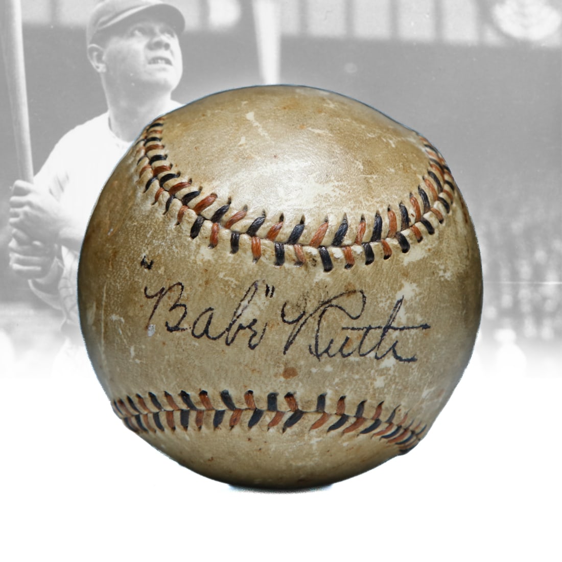 Babe Ruth Signed ONL Spalding Baseball (1 of 6)