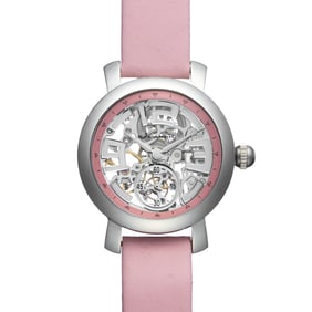 Jeanneret Women's Pink Automatic Watch – Graceful Design and Stunning Beauty