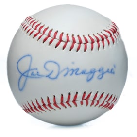 Joe DiMaggio Signed baseball