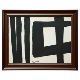 Franz Kline - Abstract Expressionist Painting Attributed to Franz Kline