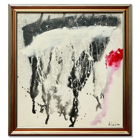 Norman Bluhm - Attributed Abstract Expressionist Painting on Board