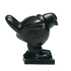 Fernando Botero Bronze Sculpture: "Chicken"