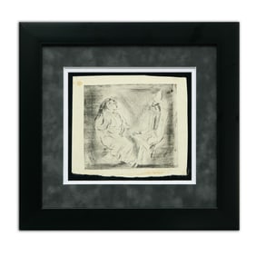 Jules Pascin Etching: "Los Cubanos" – A Glimpse into Bohemian Conversations