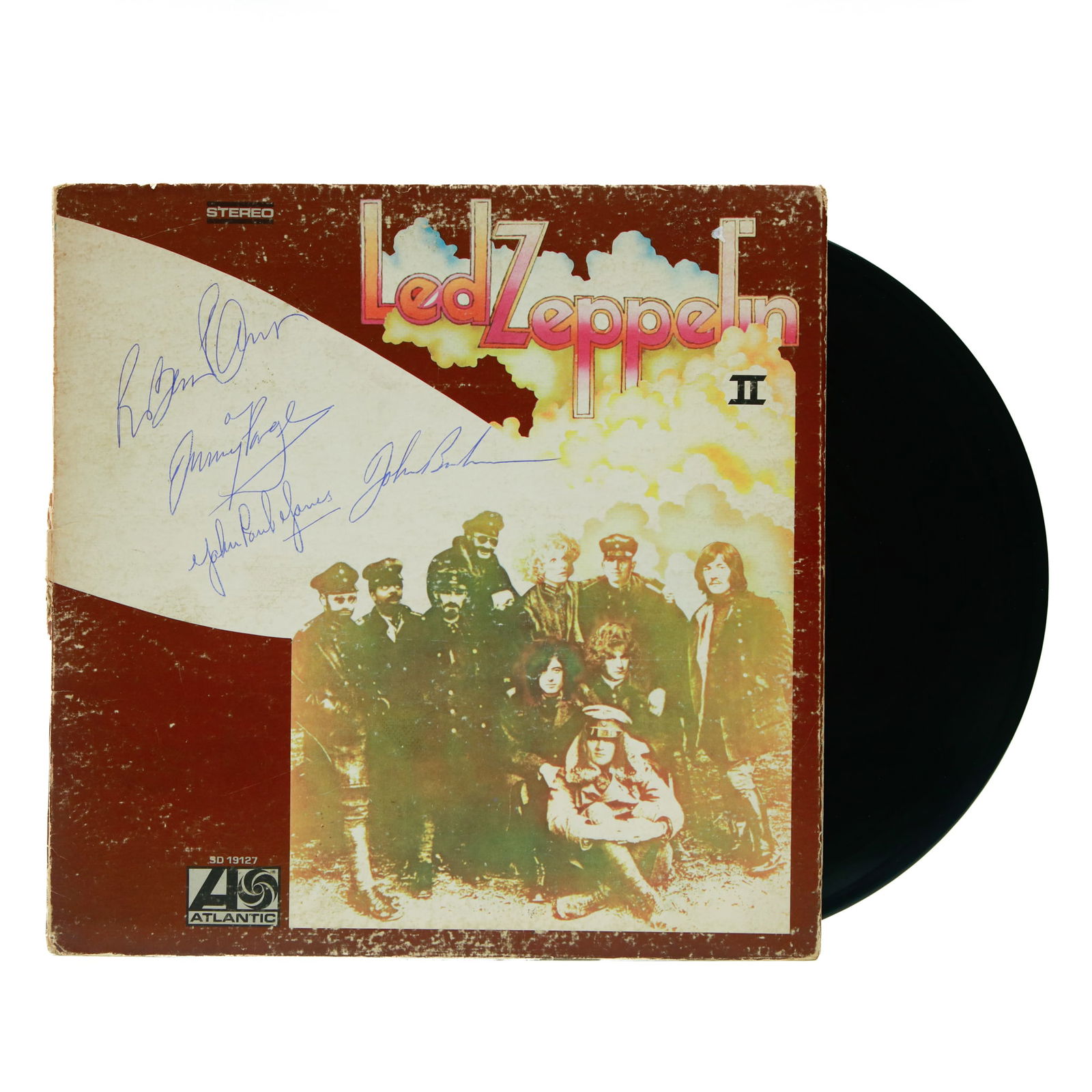 Led Zeppelin Band Signed "Led Zeppelin II" Album Cover (1 of 7)