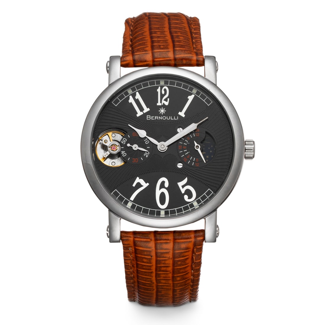 Bernoulli Automatic Watch with Moonphase, 24-hour, and Second Hand Subdials (1 of 4)