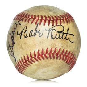 Babe Ruth and Lou Gehrig Signed Baseball