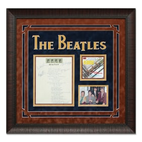 The Beatles Signed & Handwritten Lyrics, "PS I Love You"