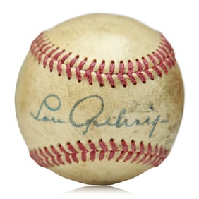 Lou Gehrig Signed Reach Baseball